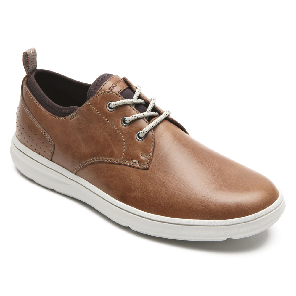 Oxfords Rockport Hombre Mexico - Zaden Plain Toe Marrom - GVNAC9378